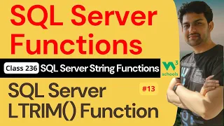 SQL Server Functions SQL Server String Functions - SQL Server LTRIM Function 236 W3School