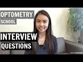 OPTOMETRY SCHOOL INTERVIEW QUESTIONS PREP ADVICE OPTOMETRY STUDENT