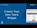 Table Widget Build Your Own Manufacturing Production Dashboard