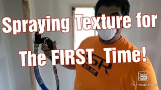 How to Spray Texture on Drywall using a Graco RTX For the first time
