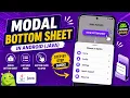 ANDROID - MODAL BOTTOMSHEET TUTORIAL IN JAVA