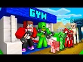 Lagu JJ and Mikey Open GYM for MOBS in Minecraft - Maizen