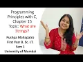 39 Chapter 15 Let Us C What are Strings Programming Principles with C