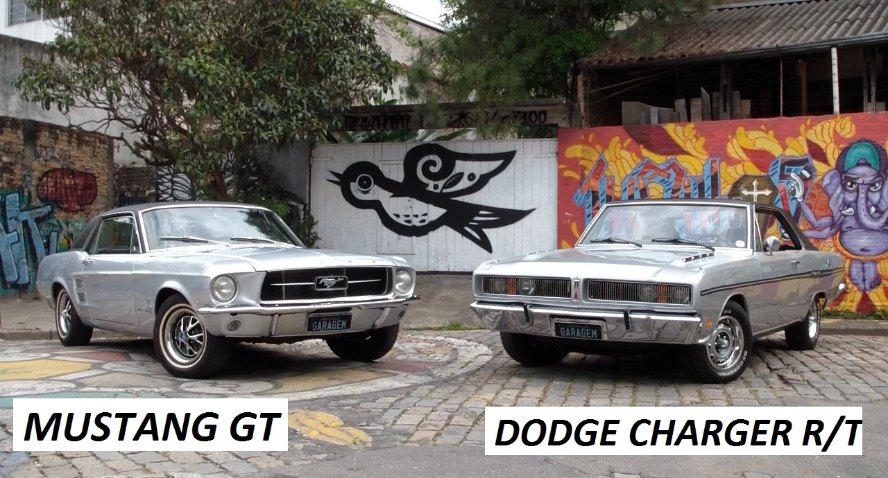 Garagem do Bellote TV: Mustang e Dodge Charger R/T