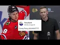 what did Corey perry to Connor Bedard s Mom