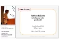 EuroPython 2015 Python Idioms to help you write good code