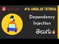 - Dependency Injection in angular