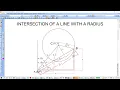 LINE CIRCLE INTERSECTION