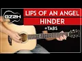 Download Lagu Lips Of An Angel Guitar Tutorial Hinder Guitar Lesson |Standard Tuning \u0026 Studio Tuning + Solo|