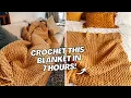 If you want to make ONE Chunky Blanket let it be THIS ONE Crochet Tutorial CJ Design Blog