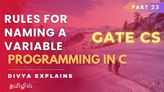 23 Rules for Naming Variables in C Avoid Common Mistakes GATE C Programming