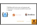 API testing using postman - Part 2 Running in jenkins