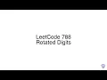 LeetCode 788 Rotated Digits