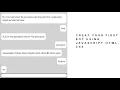 how to create chatbot using javascript html javascript