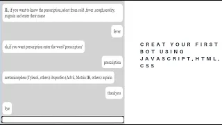 how to create chatbot using javascript html javascript