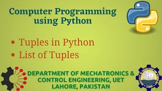 Python Programming Basics to Advanced Tuples in Python Lab 20