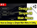 How to Create a Simple UI Main Menu in Unity 3D UI Main Menu Unity 3D in Inter Tricks