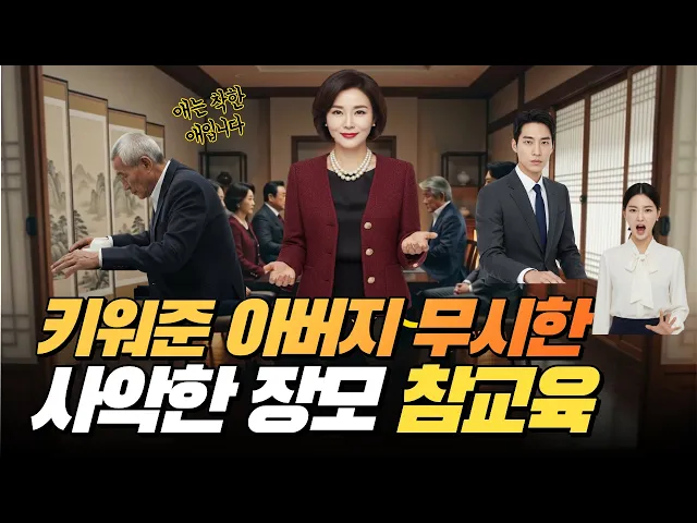 아버지를 보고 자랐습니다