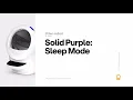 Solid Purple Light Sleep Mode Litter-Robot 4