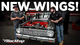 1963 Ford Falcon: 47HP to 550HP FIRST START (Transmission Barely Fit)
