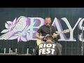 Bayside Live - How to Ruin Everything (Patience) - Riot Fest, Chicago, IL - 9/18/26
