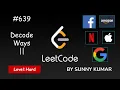 Decode Ways 2 Dynamic Programming Strings 639 LeetCode Day 10