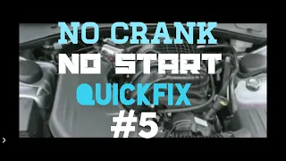 CHYSLER NO CRANK PUSH START QUICK FIXES TO GET CAR STARTED