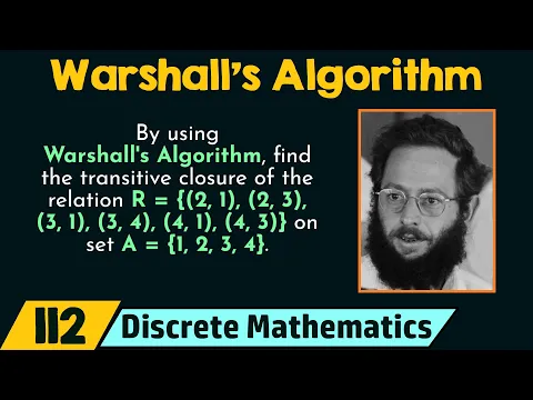 Warshall's Algorithm (Finding the Transitive Closure) - YouTube thumbnail