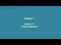Chapter 7 Lesson 47 String Methods