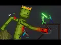 Giant Melon Playground Vs Minecraft Creatures In People Playground 