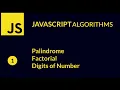 Javascript Palindrome - Factorial