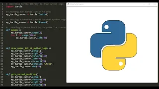 How To Draw Python Logo Using Turtle in Python