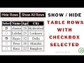 Hide Show Table Rows With Checkbox Javascript CSS Tips and Tricks