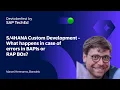 Custom Development - What happens in case of errors in BAPIs or RAP BOs
