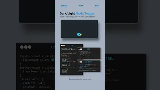 Mode Toggle CSS JavaScript Easy Tutorial