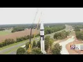 Crews Begin to Dismantle I-65 Saturn 1B Rocket at Alabama Welcome Center Sept 14 2023 News 19 a
