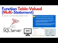 Table-Valued Functions in SQL Server Made Easy Multi-Statement SQL Tutorial