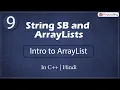 Intro to ArrayList Module String SB and ArrayLists In Hindi C - 9