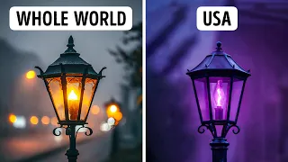 ماذا تتحول أضواء الشوارع في الولايات المتحدة إلى اللون البنفسجي 