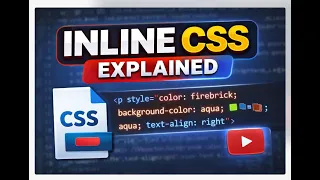 Inline CSS Explained in Simple Words HTML CSS Basics