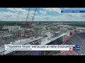 Transfer truss installed at new stadium in downtown Nashville
