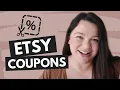 How to set up coupon codes for you Etsy Shop - Etsy Beginners guide