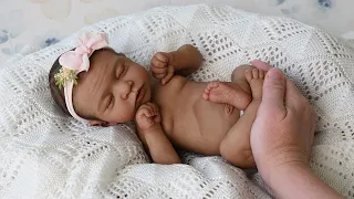 Preemie Kairi, Silicone Reborn Biracial Baby Doll #reborn #siliconebaby #reborndoll