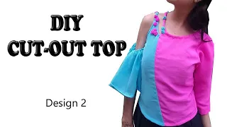 diy double color top design 2 hindi 