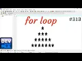 Diamond pattern in c using for loop for loop Simple Method Apply