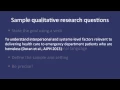 Fundamentals of Qualitative Research Methods Developing a Qualitative Research Question Module 2
