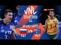 RUS vs. AUS - Highlights Week 2 | Men's VNL 2021