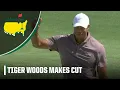 Tiger Woods receives big ovation after par on 18 to make cut 2024 Masters