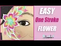 One Stroke Flower Fast and Easy Face Painting Tutorial