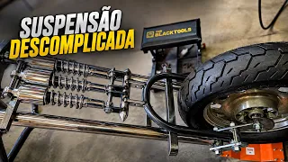 SUSPENSÃO DIANTEIRA COM AMORTECEDOR DE MOTO | Metal Sobre Rodas - T1:E19